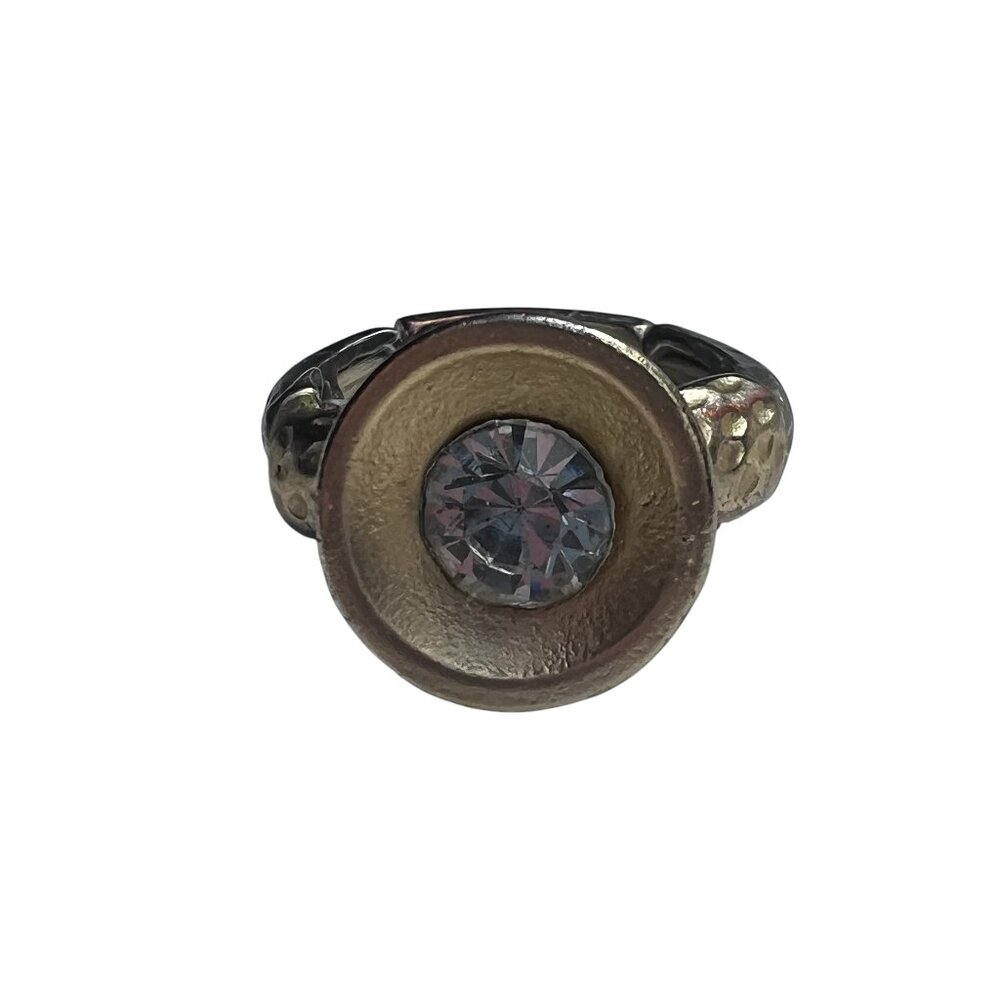 Gold Fashion Jewelry Ring With A Stretch Band Vintage - Picture 2 of 7